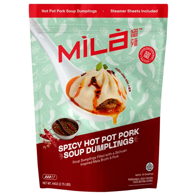 MILA SOUP DUMPLINGS SPICY HOT POT PORK 44 OUNCES
