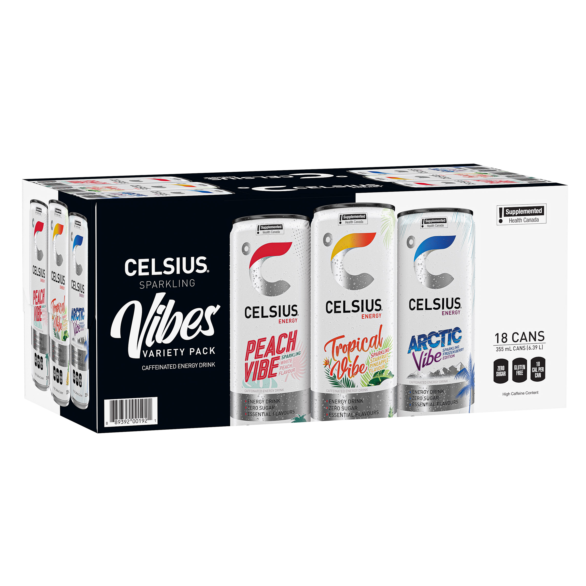 Celsius Vibes Energy Drink Variety Pack, 355 mL 18-pack | Costco