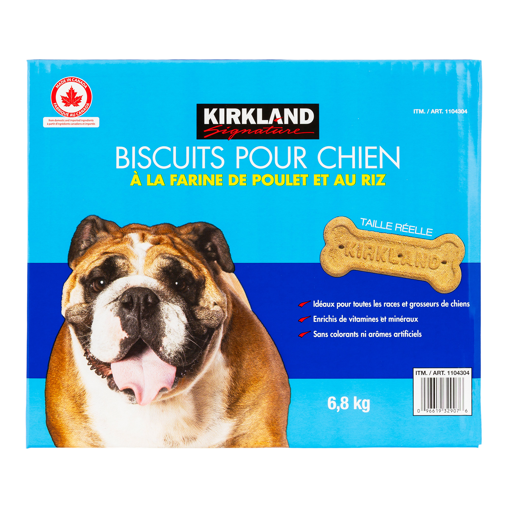 Kirkland Signature - Biscuits pour chien à la farine de poulet et au riz 