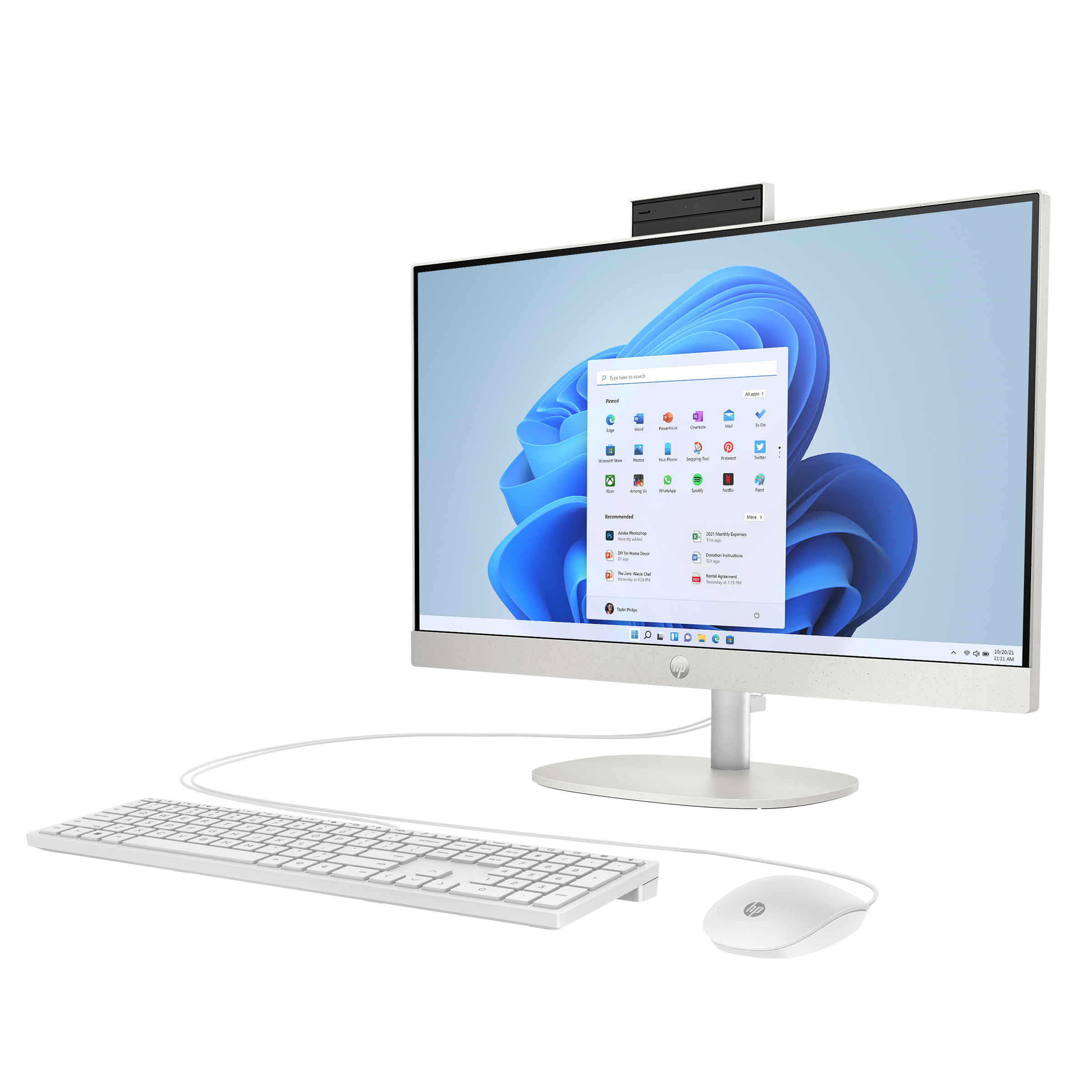 HP 23.8 in. All-in-One Desktop, AMD Ryzen 3 7320U - 8GB RAM, 512GB