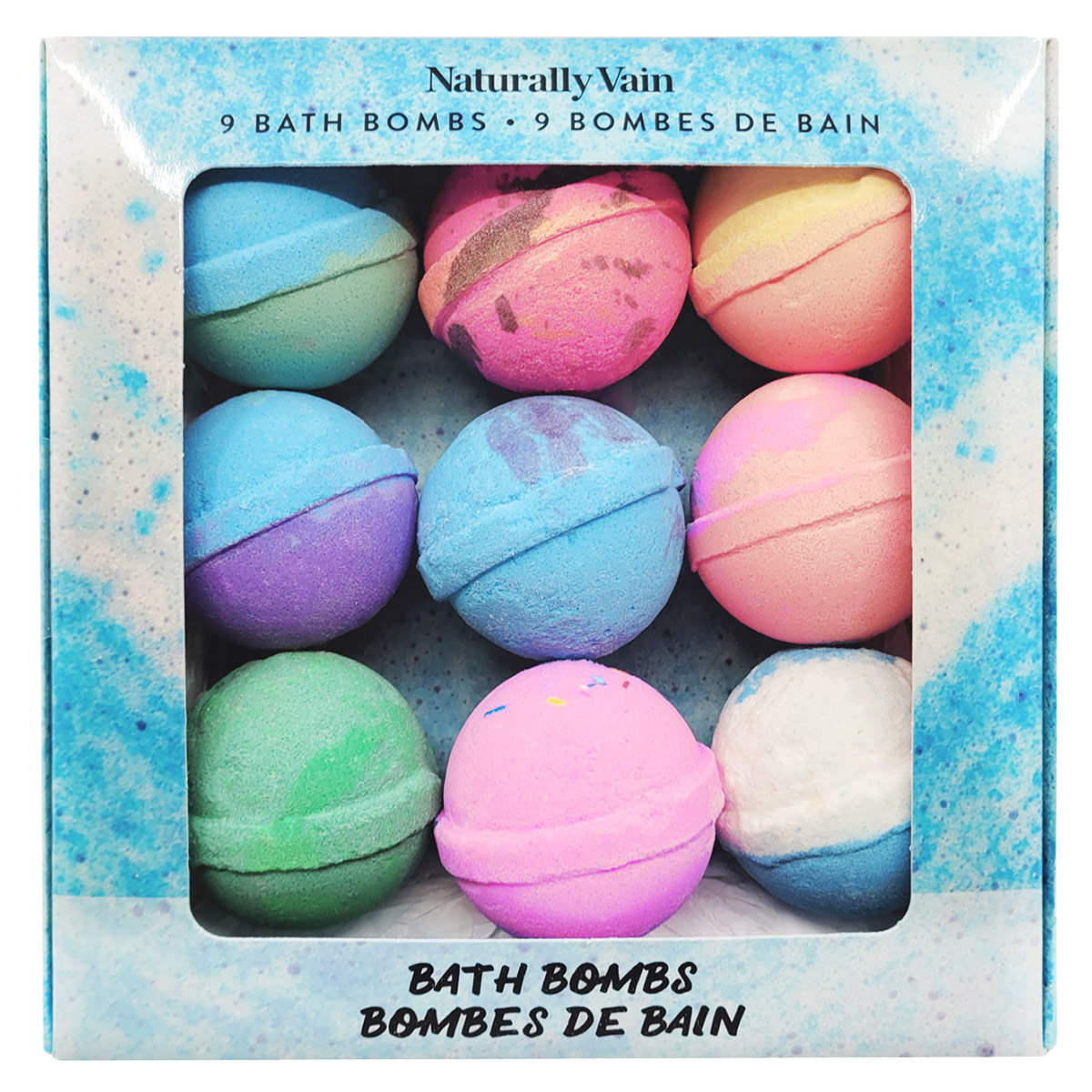 Naturally Vain Bath Bombs, 9 × 127.6 g (4.5 oz.)