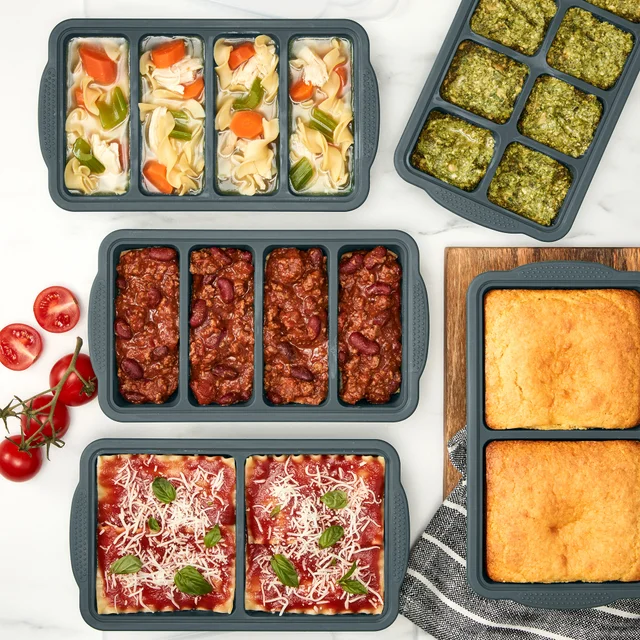 MIU FOOD GRADE SILICONE FREEZER TRAYS 5-PACK