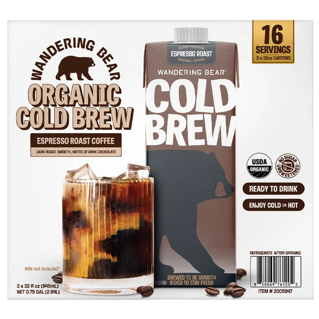 WANDERING BEAR ORGANIC ESPRESSO ROAST 3/32 FL OZ (3 QTS)