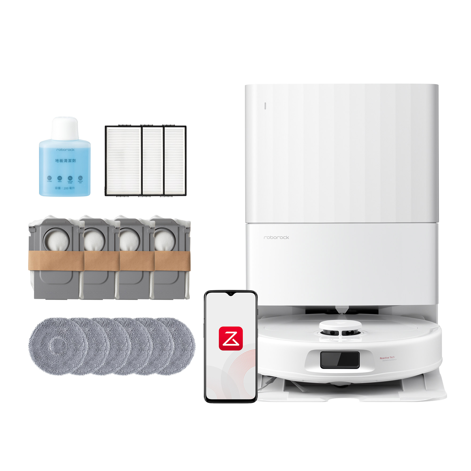Roborock QX Revo Plus Robot Vacuum and Mop with 10,000 Pa Suction Power