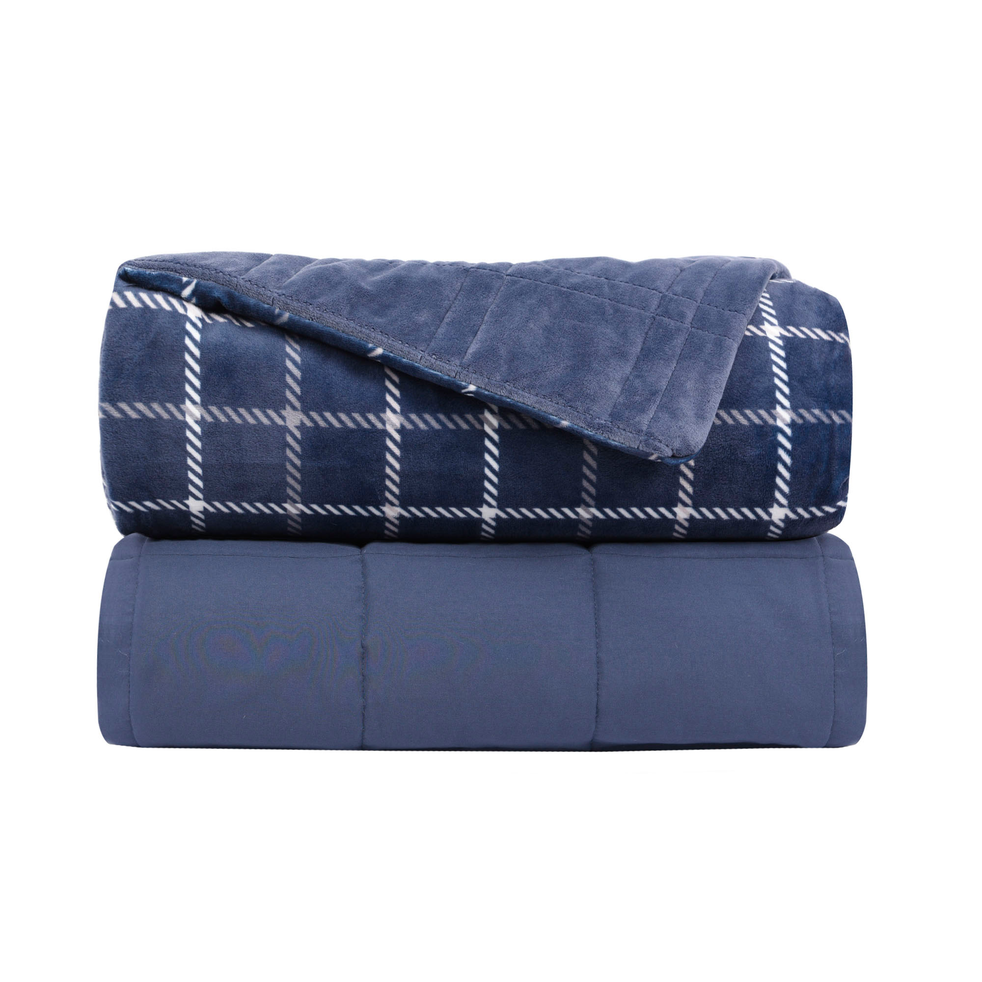 Life Comfort 11.3 kg (25 lb.) Queen/King Weighted Blanket with Removable Cover 