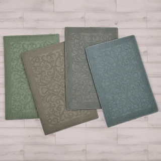 RIVIERA SCROLL FOAM BATH MAT 24" X 36"