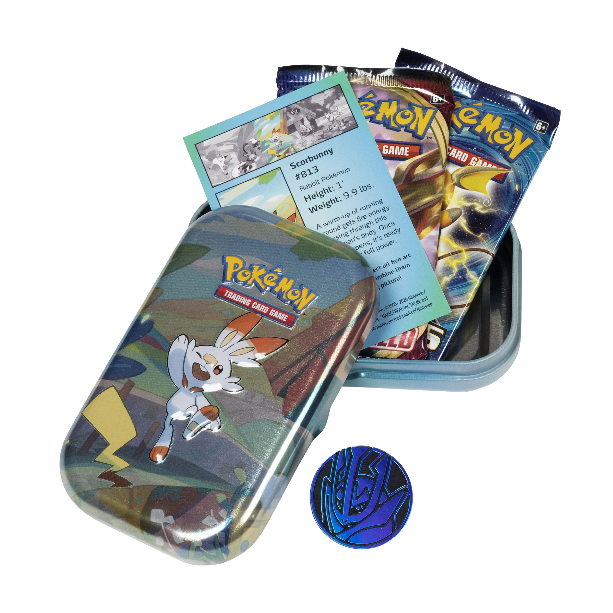 Pokémon 5 Pack Mini Tins, Galar Pals plus 4 Promo Cards | Costco