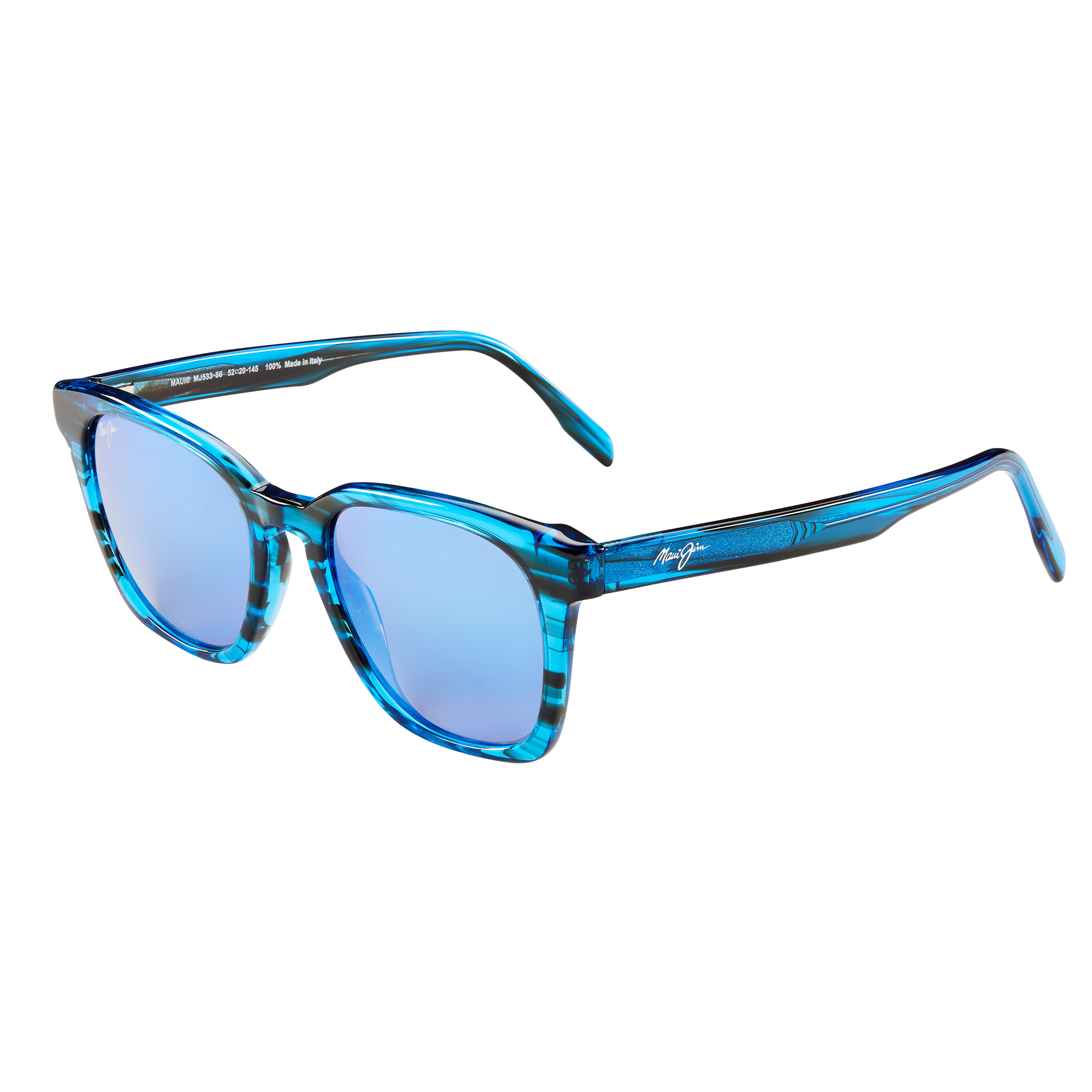Maui Jim Shave Ice B533-86 Electric Blue Blue Hawaii Polarized
