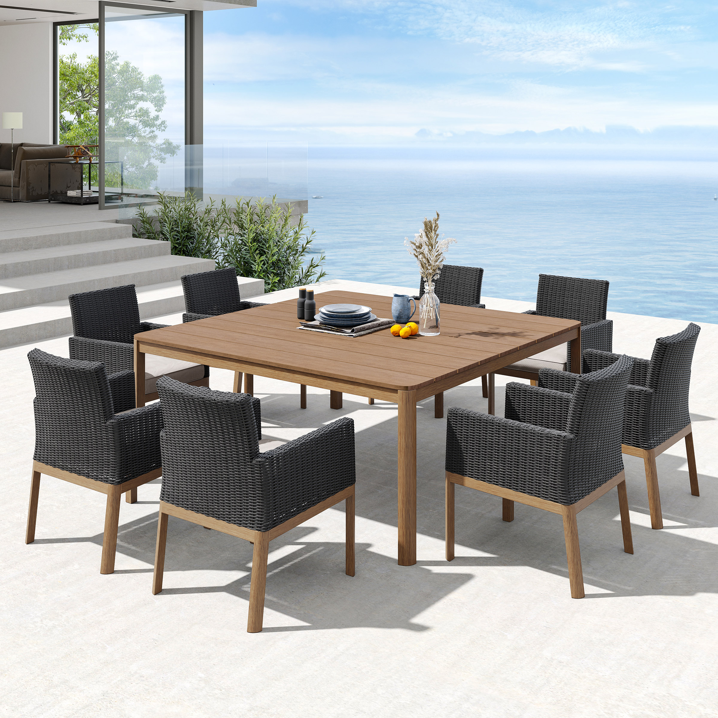 Sirio Palermo 9-piece Outdoor Patio Dining Set