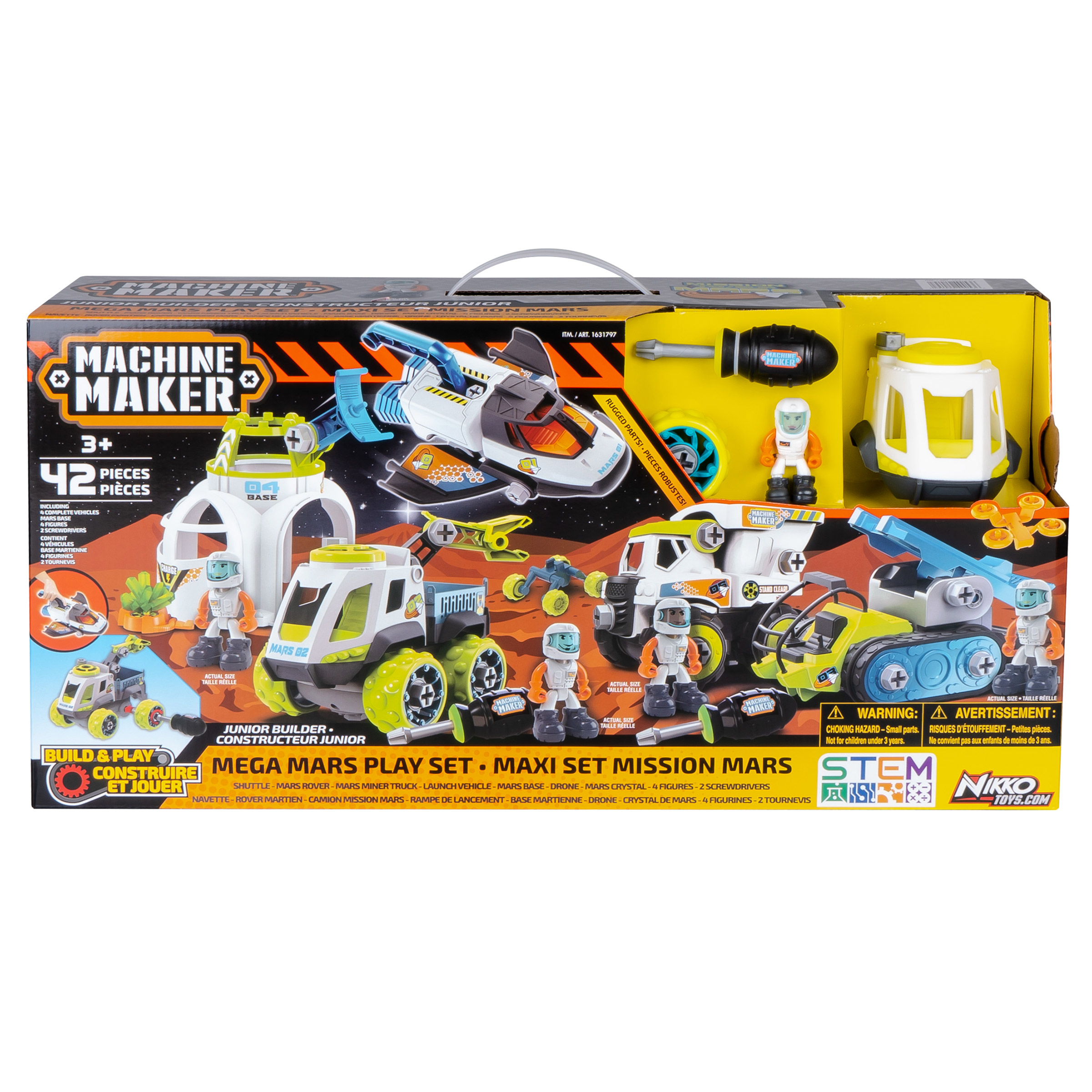 Machine Maker 42-pieces Mega Mars Playset | Costco
