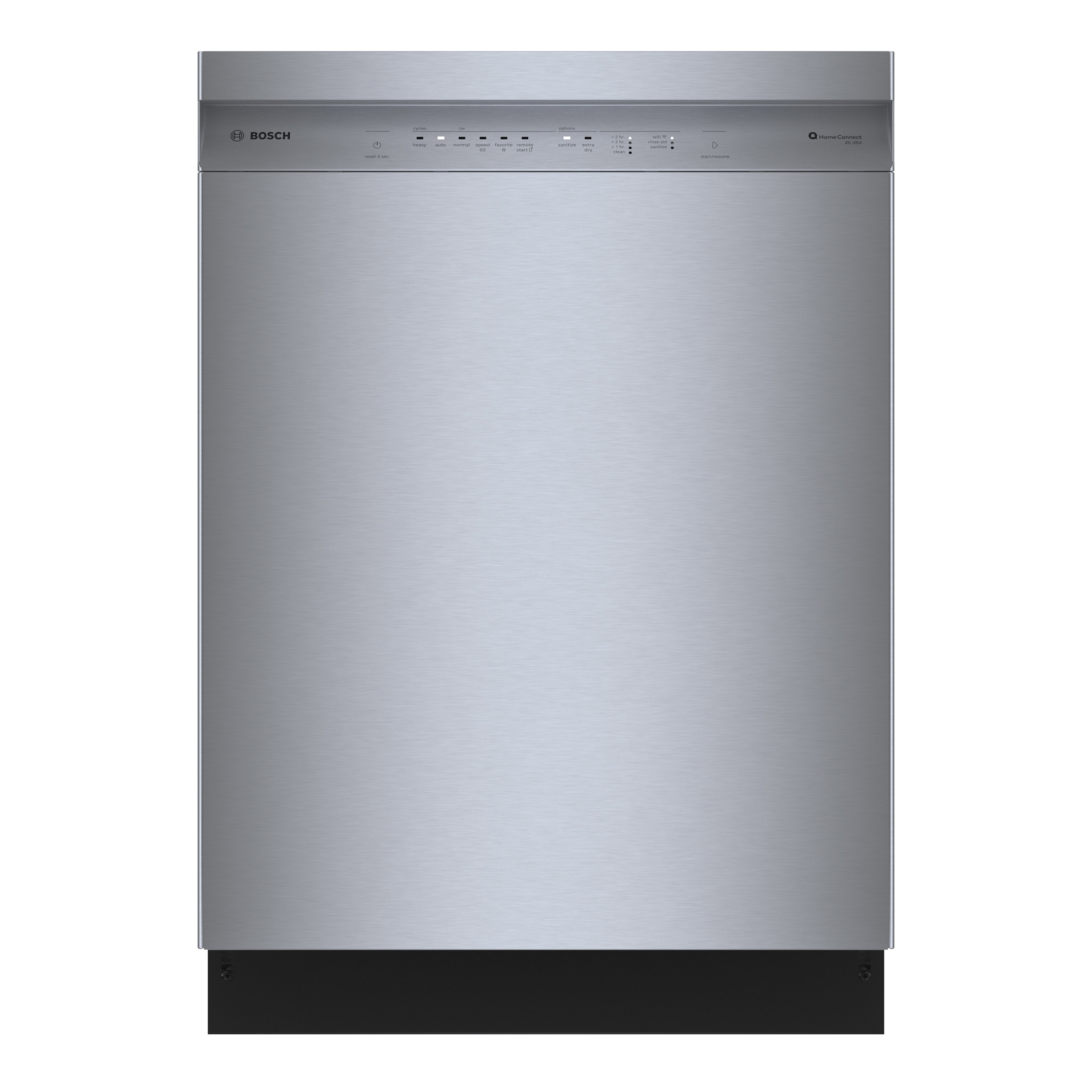 Bosch 100 Series 24 in Stainless Steel Dishwasher with Third Rack
