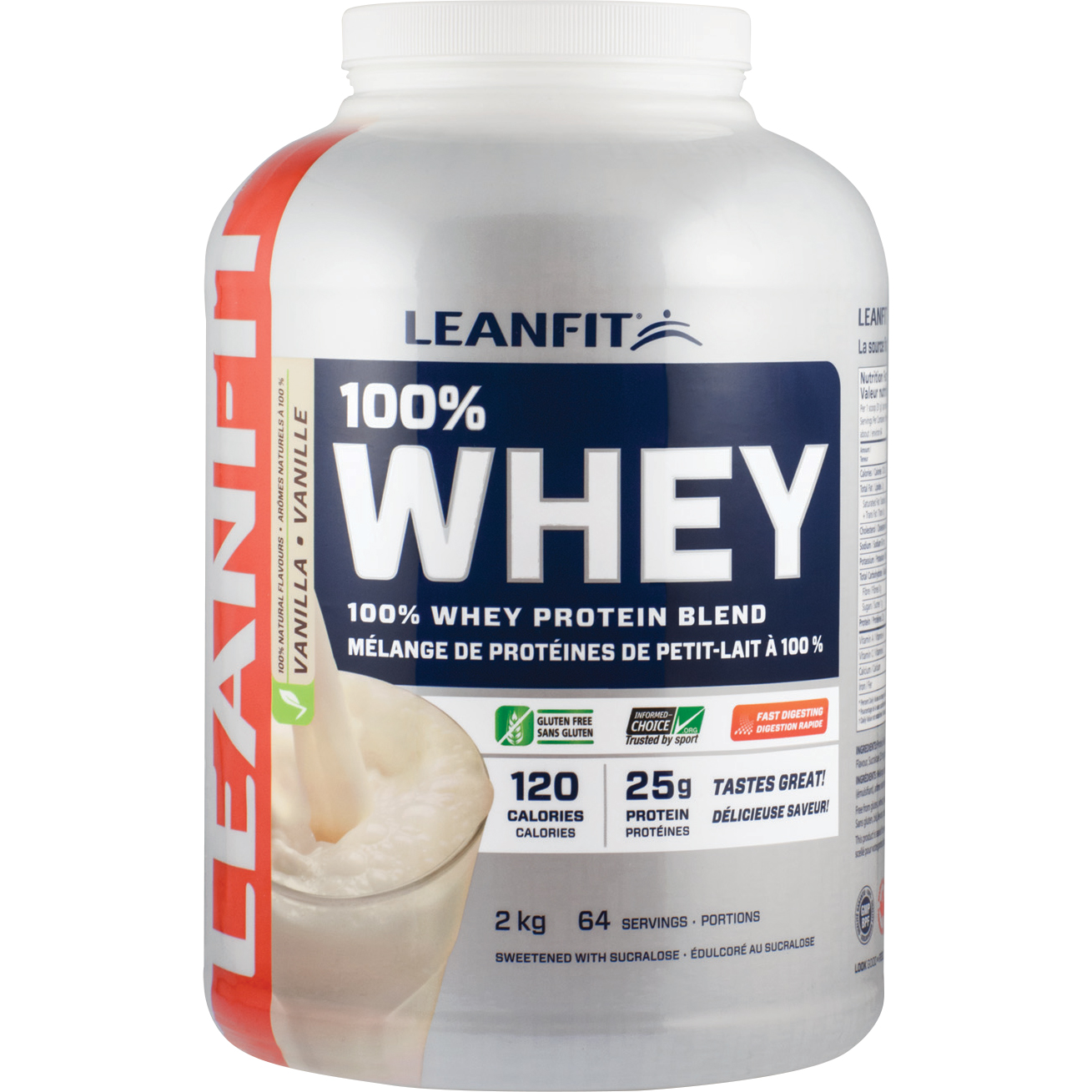 LeanFit® Whey Protein Shake - Natural Vanilla