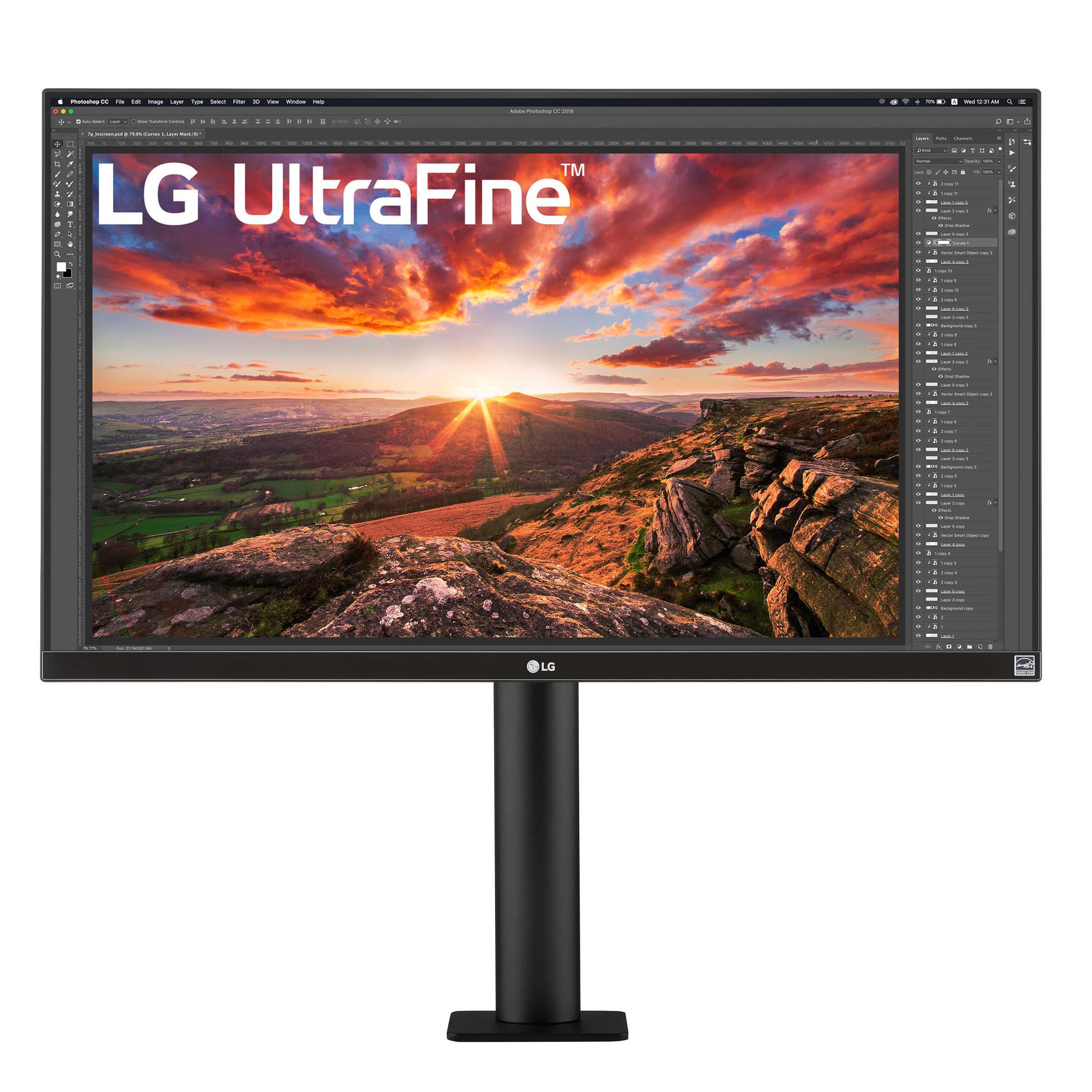 LG 27UN880 27 in. UltraFine UHD IPS USB-C HDR Monitor with Ergo Stand 