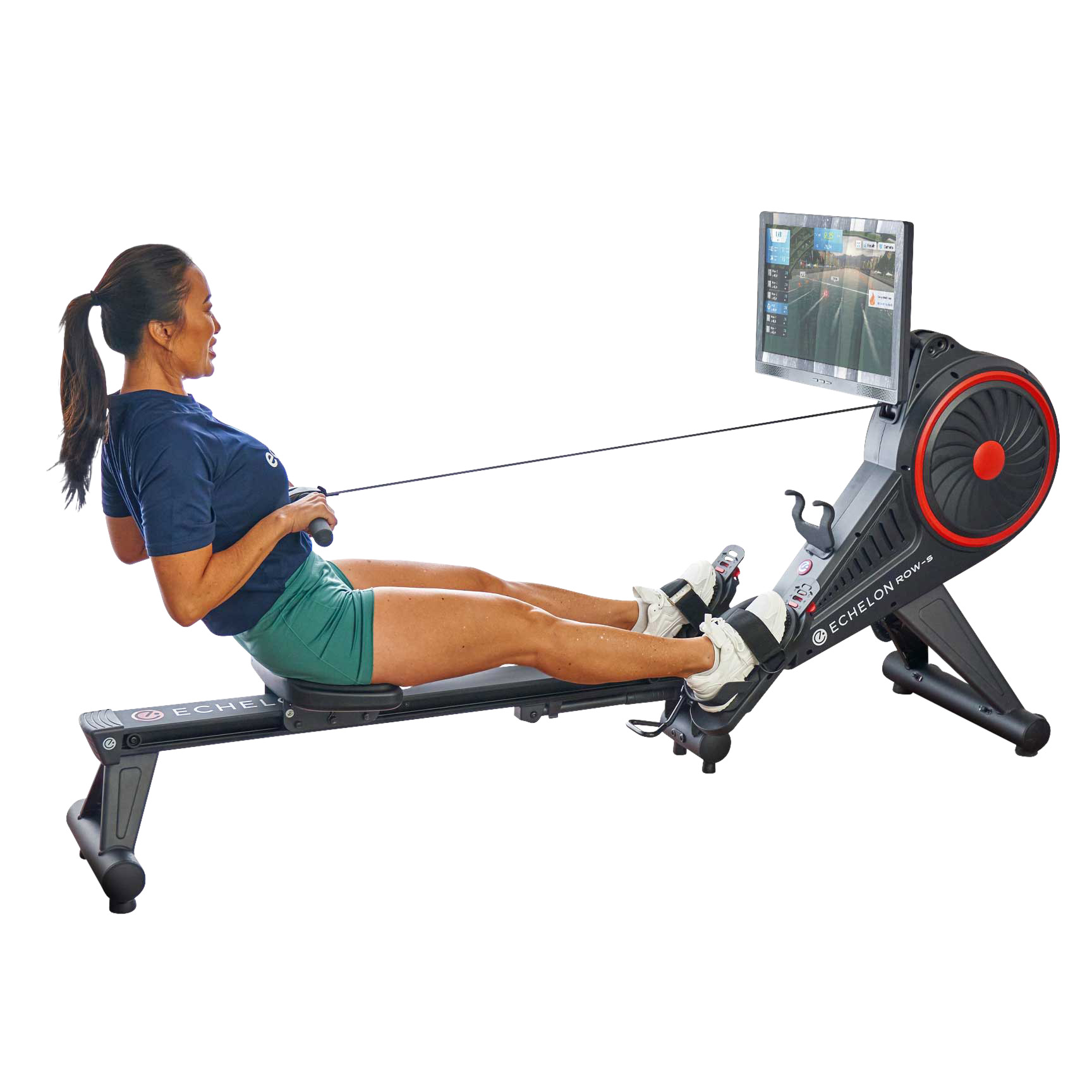 Echelon Row-S Indoor Rowing Machine with 22 in. class Rotating HD ...