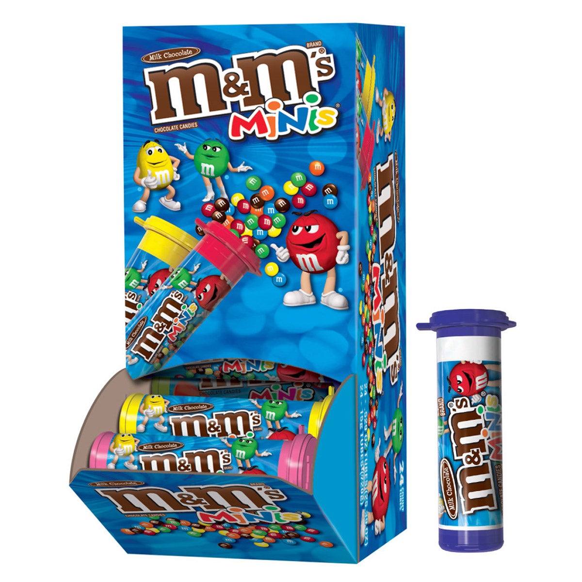M&M's Milk Chocolate Candy Minis, 1.08 oz, 24-count | Costco
