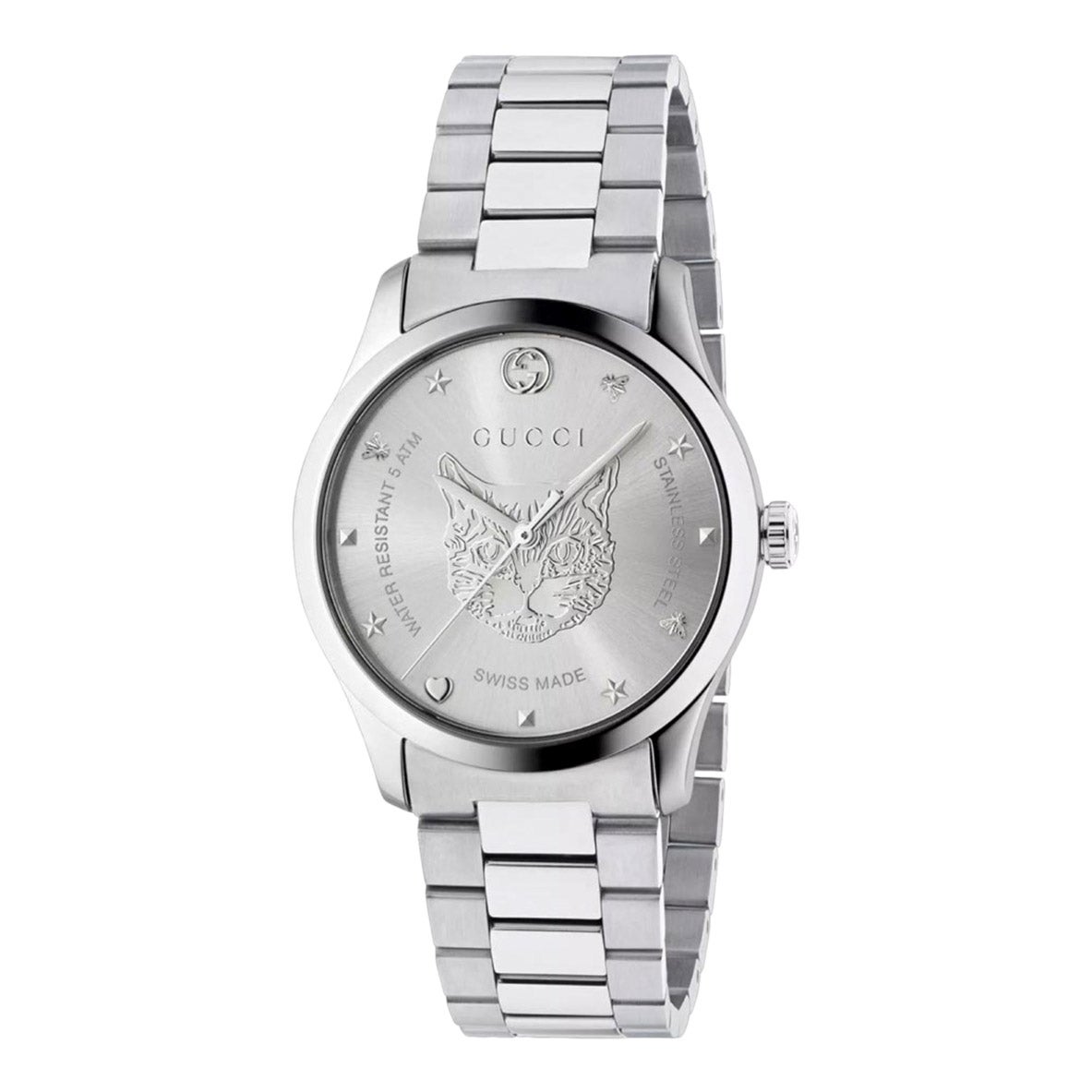 GUCCI LADIES WATCH(グッチ)美品✅SALE✅ Gucci G-Timeless 38mm Silver Dial Stainless Steel Ladies Quartz