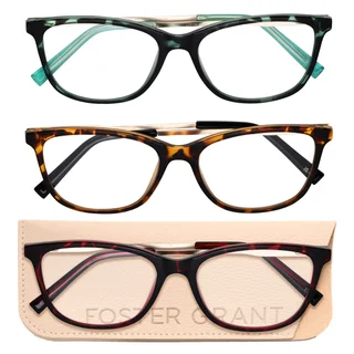 FOSTER GRANT DESIGN OPTICS 3 PK READING GLASSES