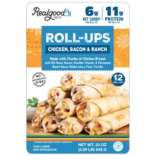 REAL GOOD FOOD ROLLUPS CHICKEN BACON RANCH 33 OZ