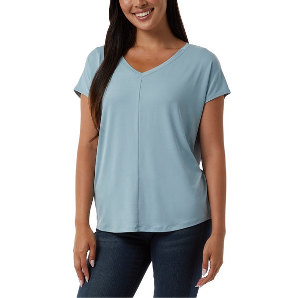 V Neck Top in Pretty V Neck Top in Pretty