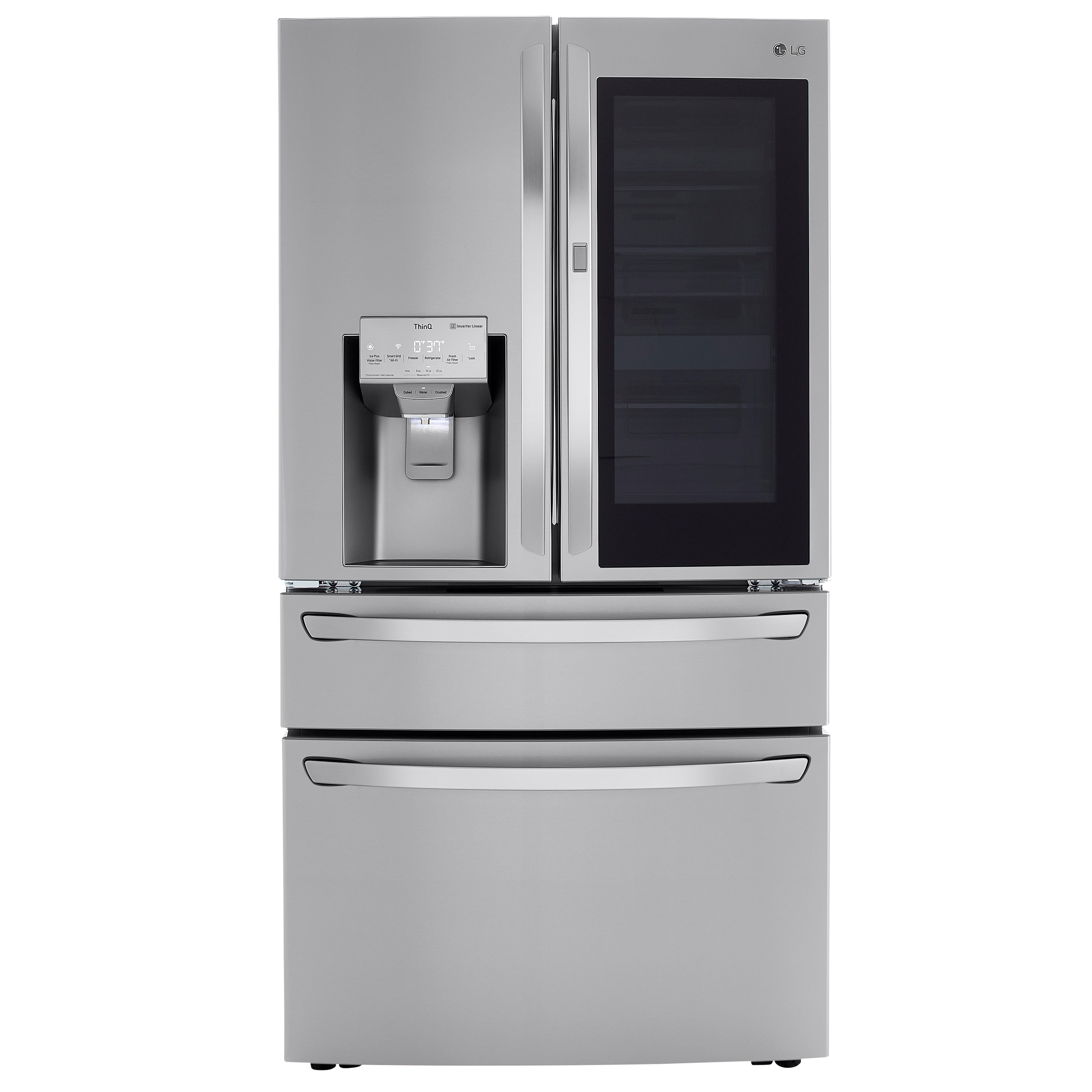 LG 29.5 cu. ft. Wi-Fi Enabled InstaView Door-in-Door Refrigerator with Craft Ice