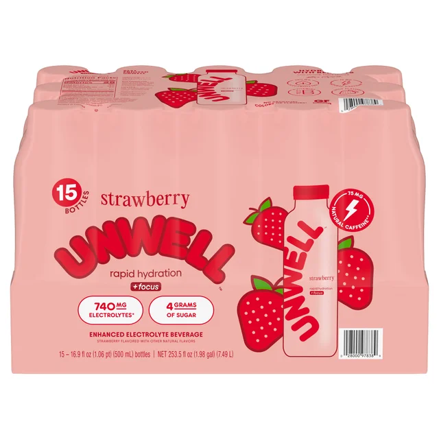 UNWELL HYDRATION STRAWBERRY 15 CT / 16.9 OZ
