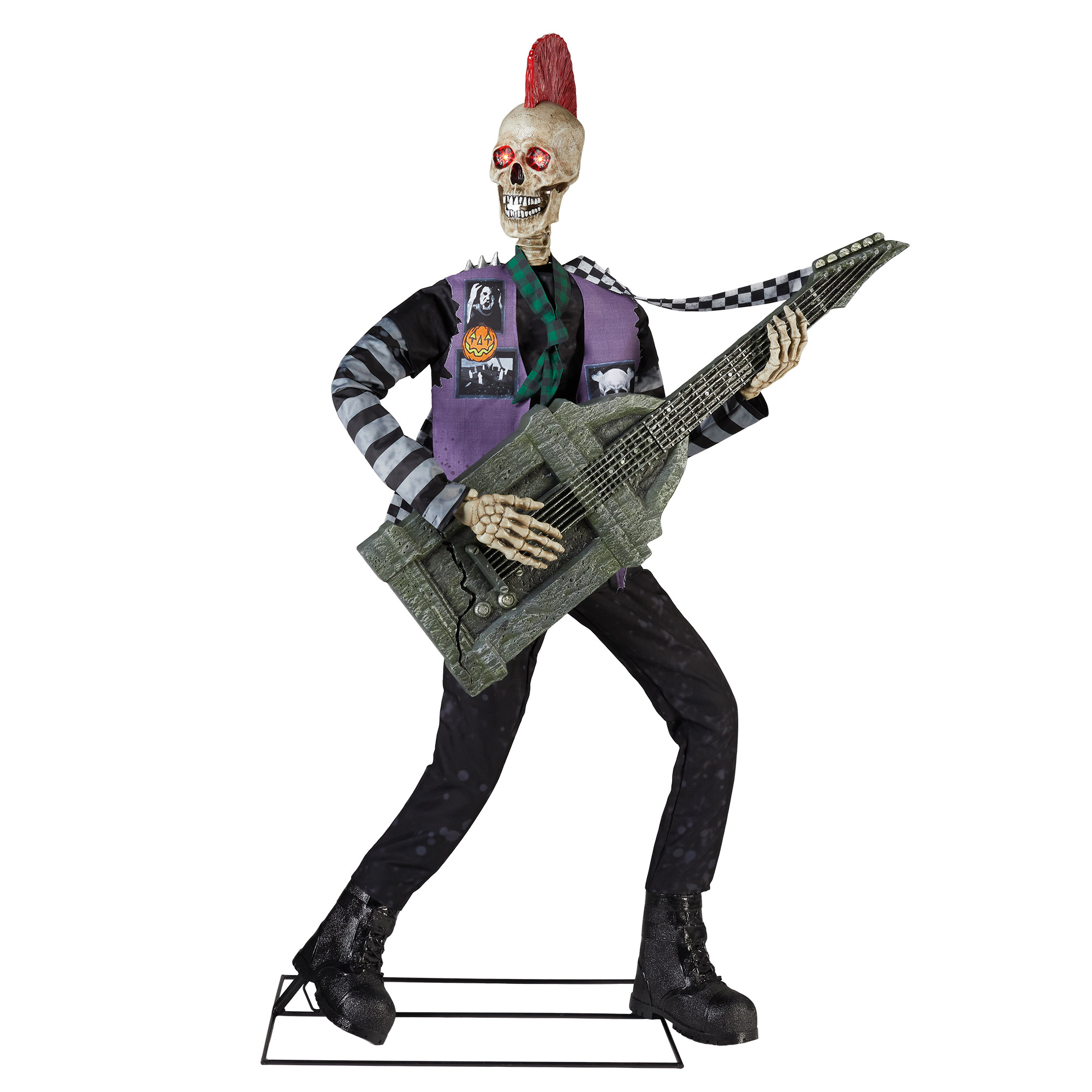 Halloween Skeleton Punk Rocker 1.83 m (6 ft.) | Costco