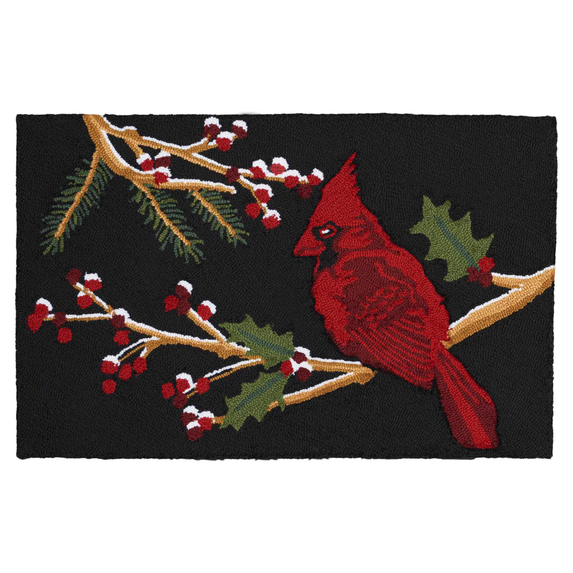 Hand-hooked Cardinal Holiday Rug | Costco