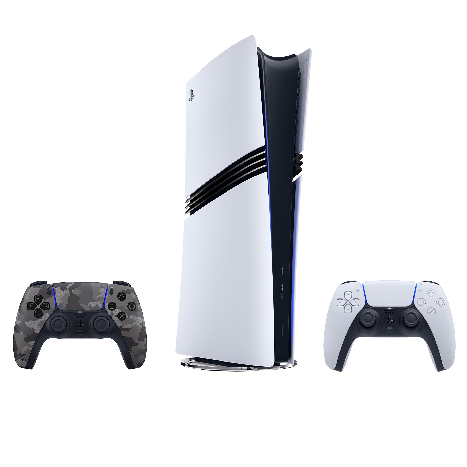 PlayStation 5 Pro Digital Bundle with Grey Camo DualSense Wireless Controller