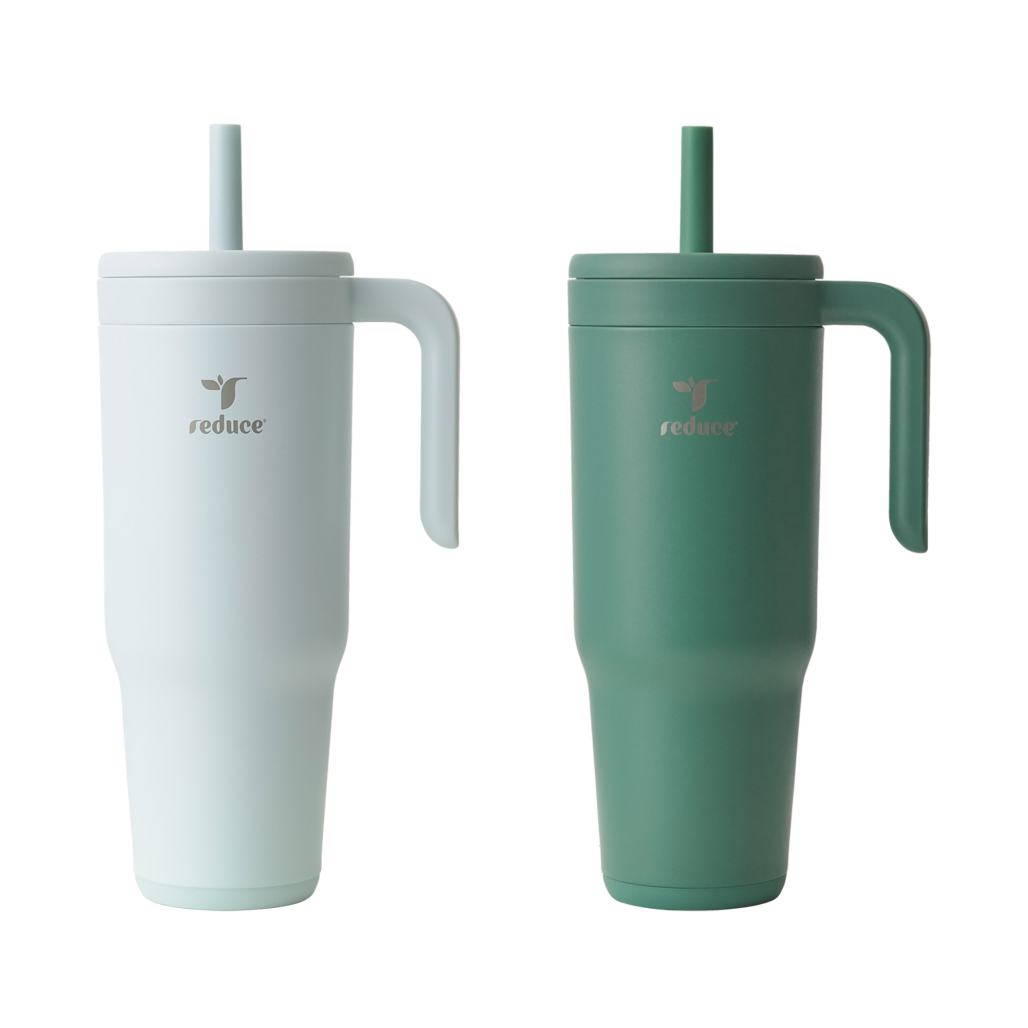 Reduce Chiller Vacuum Insulated 40oz. Tumbler with Handle and Spill-Proof Straw  2-pack