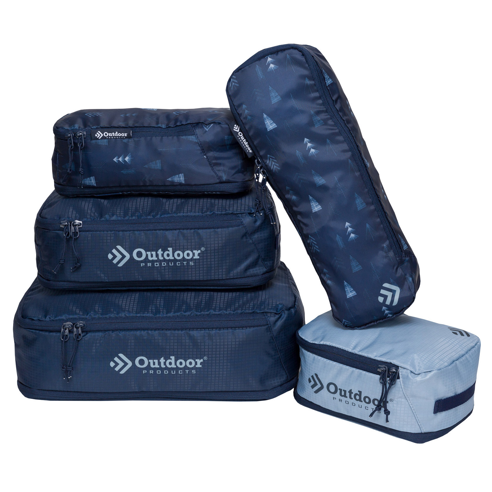Outdoor Products Expandable Travel Packing Cubes, 5-piece Set