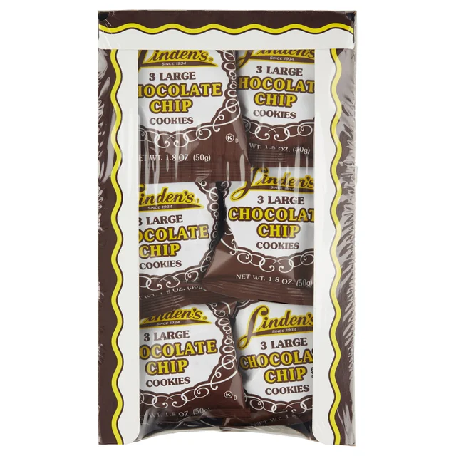 Linden's Chocolate Chip Cookies, 3-count, 18-pack