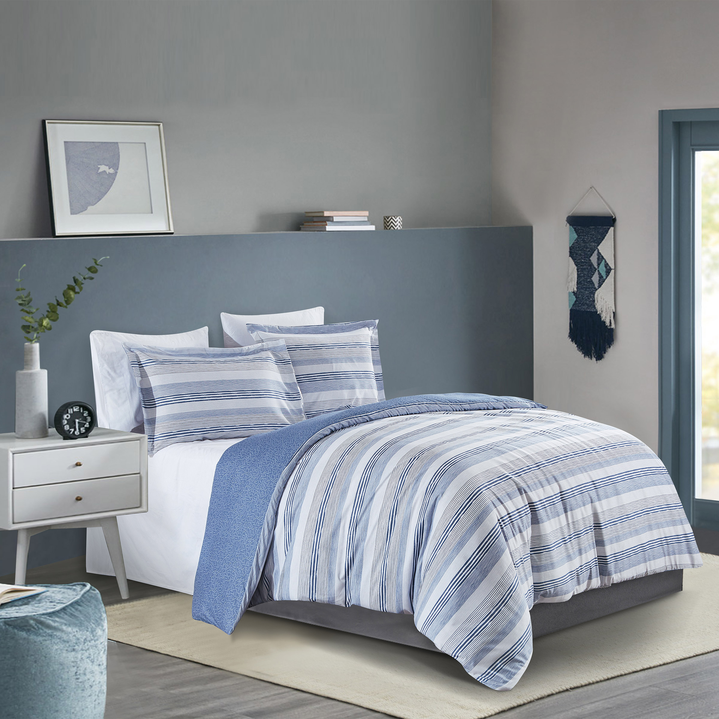 トップス duvet Maple&Stone Queen Duvet Cover Set, 3 Pieces Textured Tufted