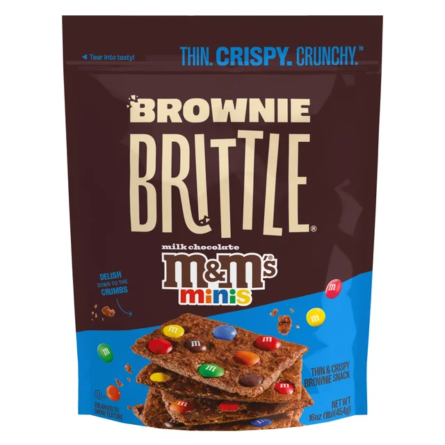 BROWNIE BRITTLE M&MS 16 OZ