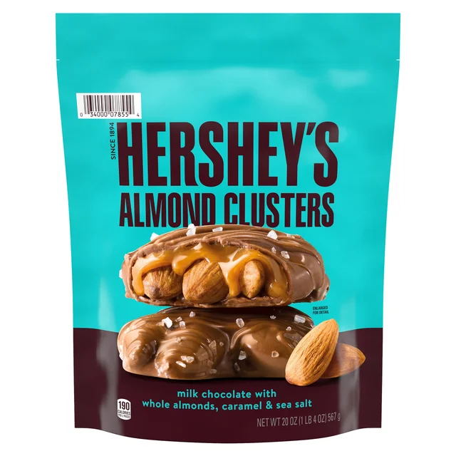 HERSHEY'S ALMOND CARAMEL CLUSTER 20 OZ
