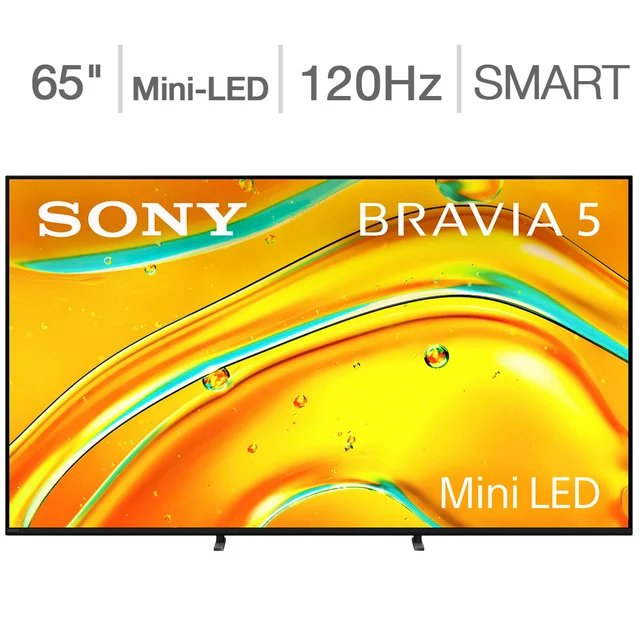 Sony 65" Class - BRAVIA 5 Series - 4K UHD Mini LED Smart TV - Allstate 3-Year Protection Plan Bundle Included for 5 Years of Total Coverage*