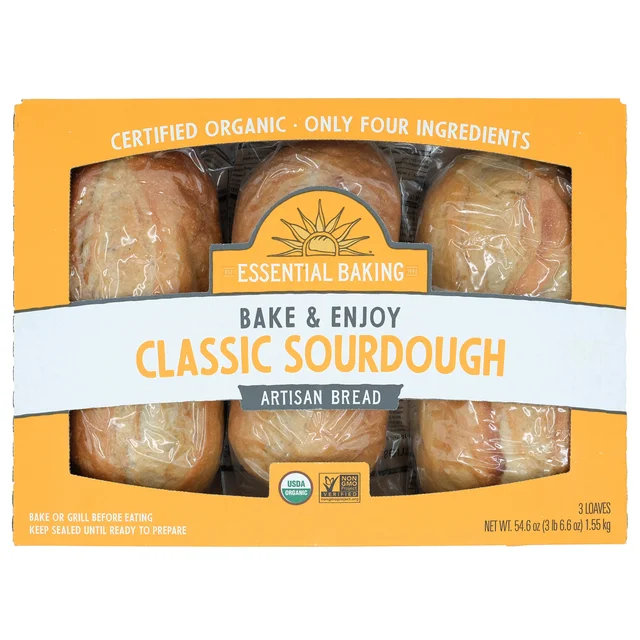 Essential Baking Co. Organic Sourdough Bread, 18.2 oz, 3-count