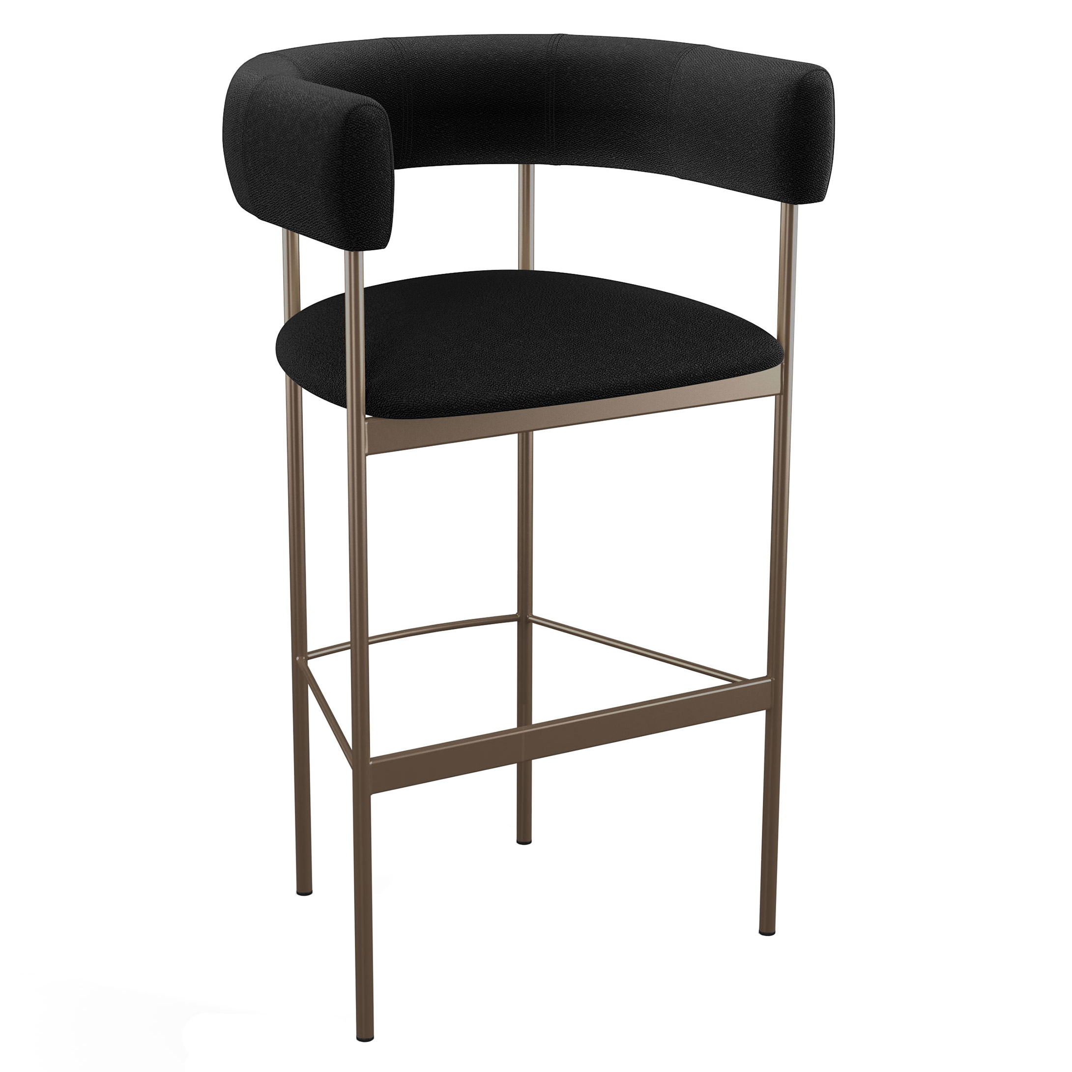 Amisco Julius Counter Stool Bronze Metal Frame