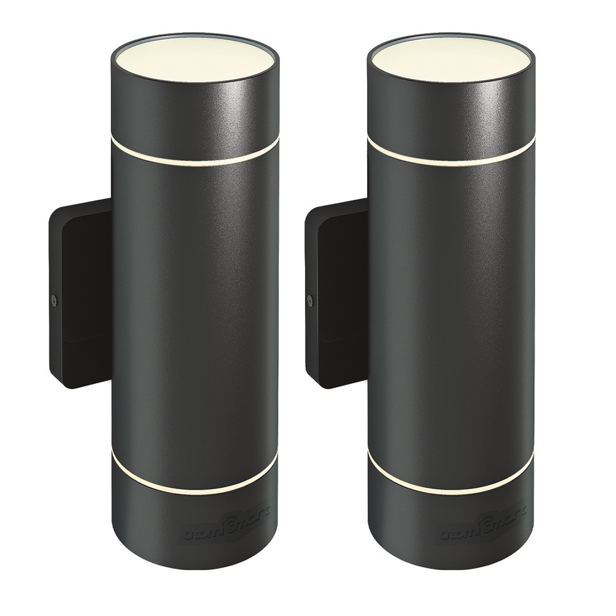 Atomi Smart Wi-Fi Rotundus Outdoor Wall Sconces -2-pack