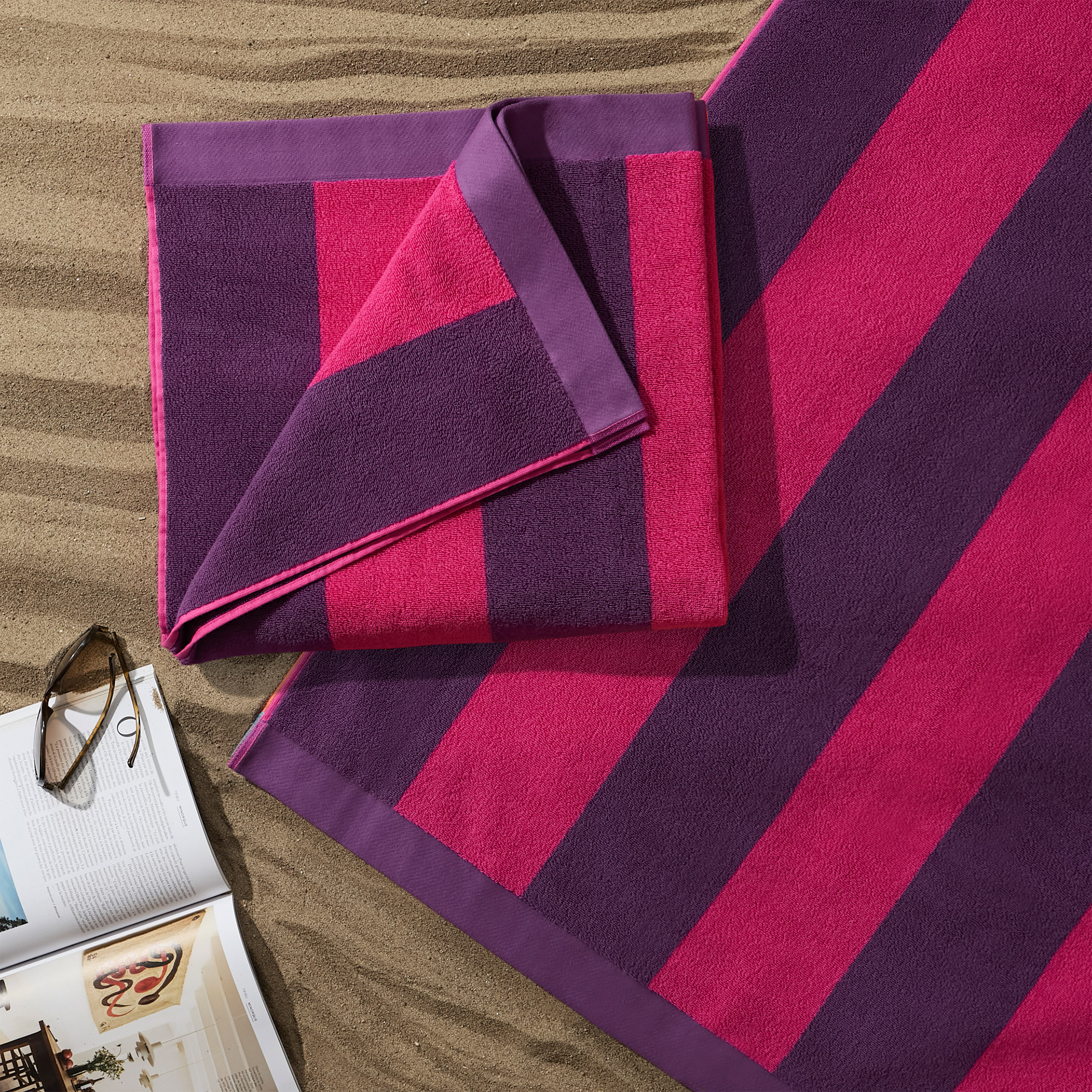 Home Inspiration Cabana Beach Towel, 2-pack