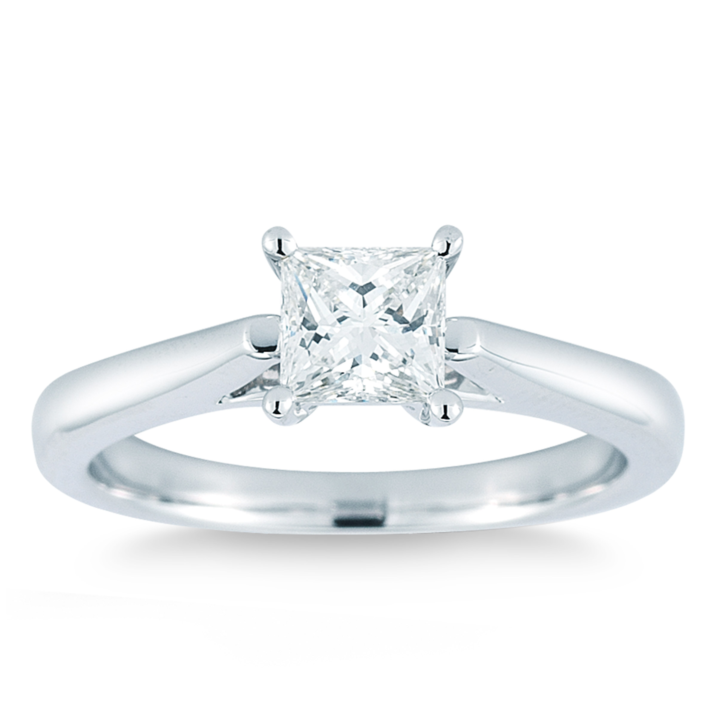 Princess Cut Diamond Solitaire Ring (0.70 ct)