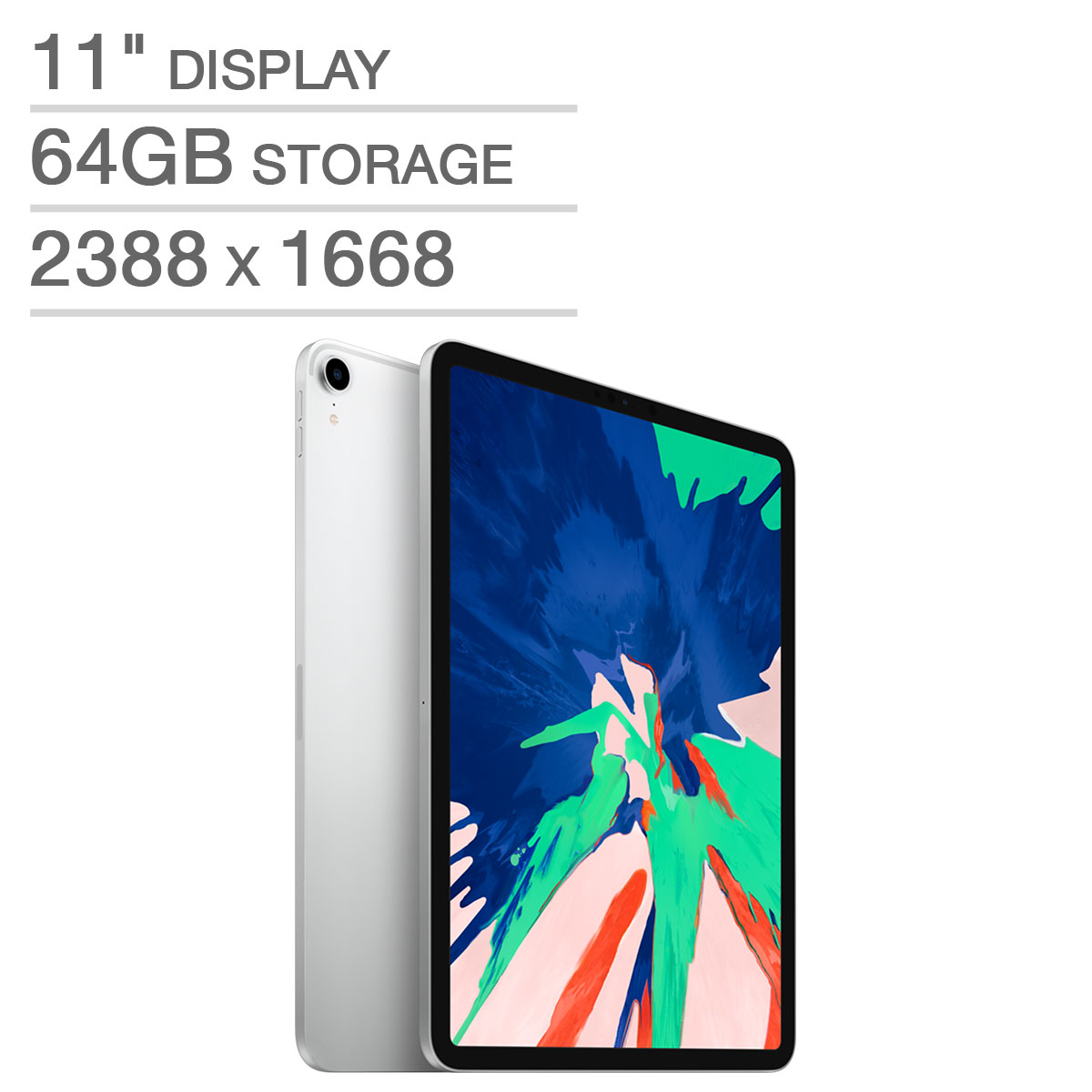 Apple iPad Pro A12X Bionic Chip 64GB - Silver | Costco