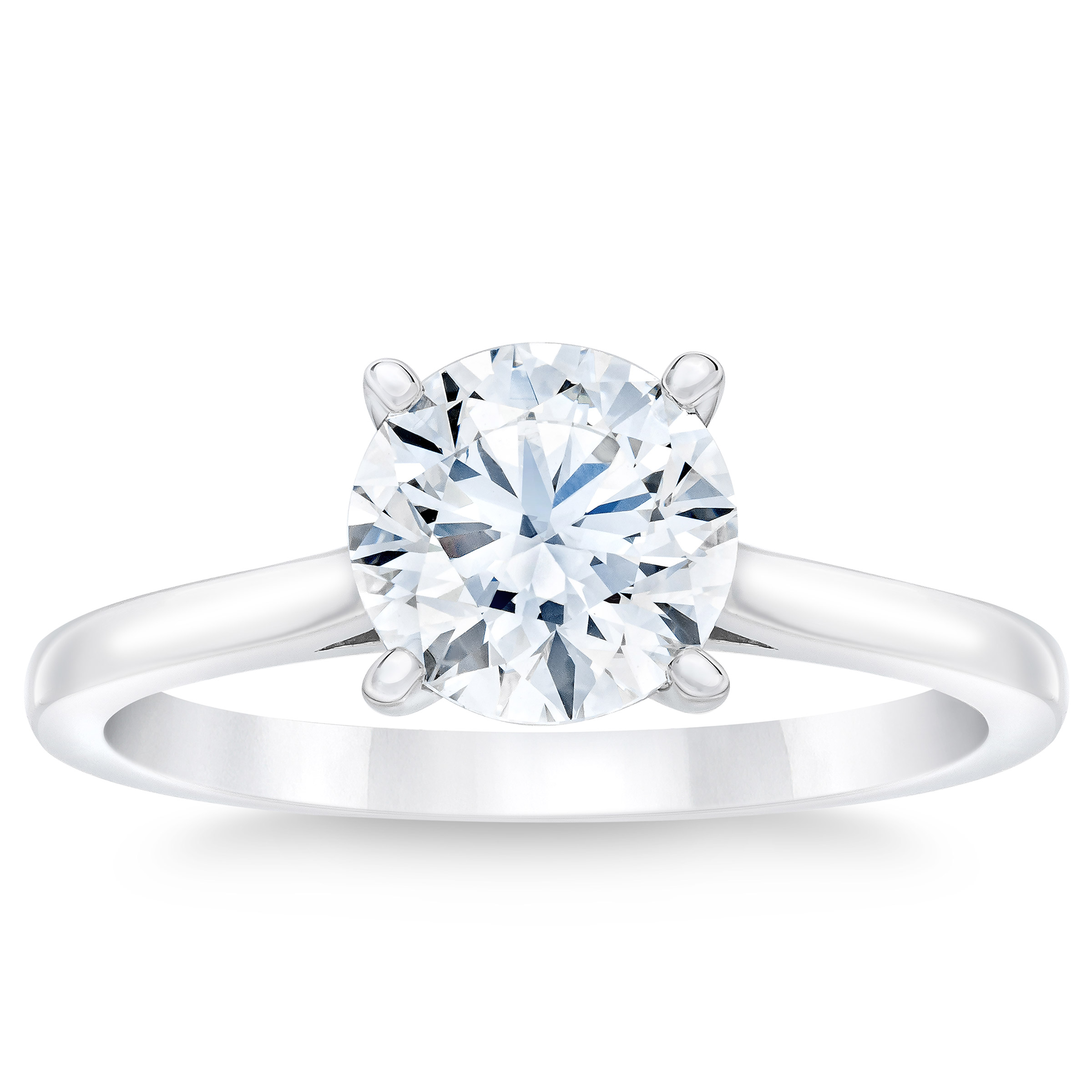 1.50 ct Round Brilliant Cut, Clarity VVS1, Colour H, Diamond Solitaire Ring
