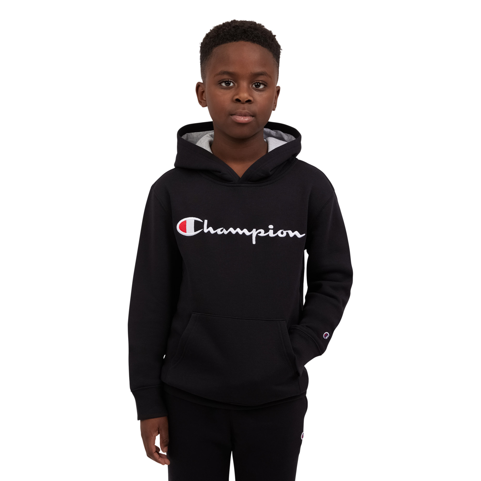 Champion Youth Hoodie, Black, X-Small (5/6) Costco