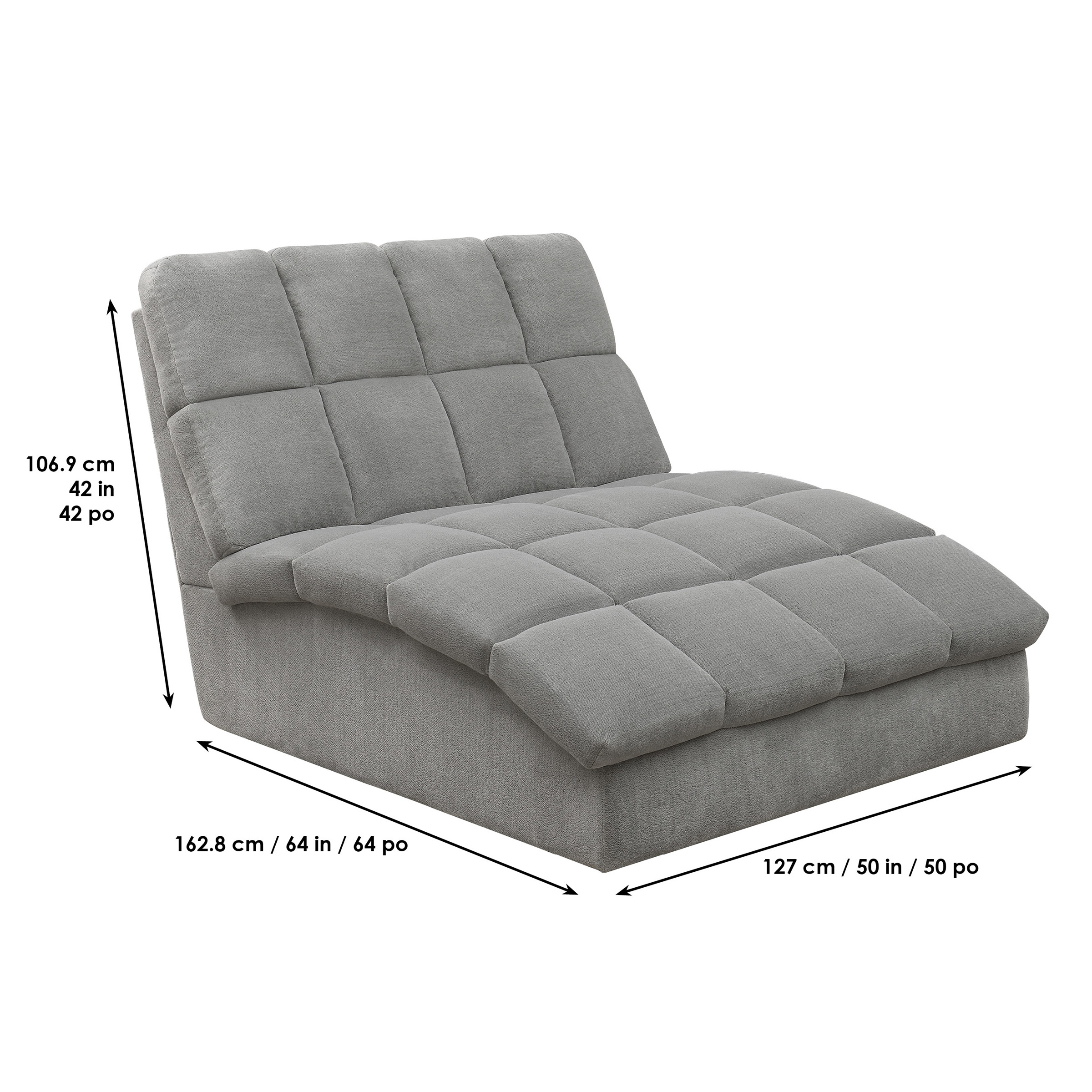 Maddington Fabric Chaise | Costco