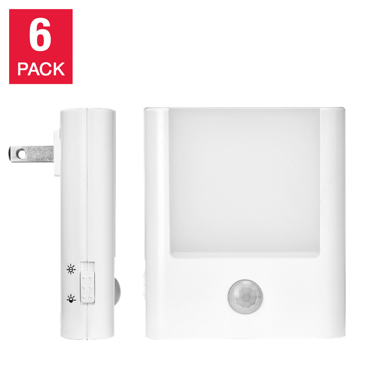 Camelion 3-IN-1 Power Failure LED Night Light, 6-pack