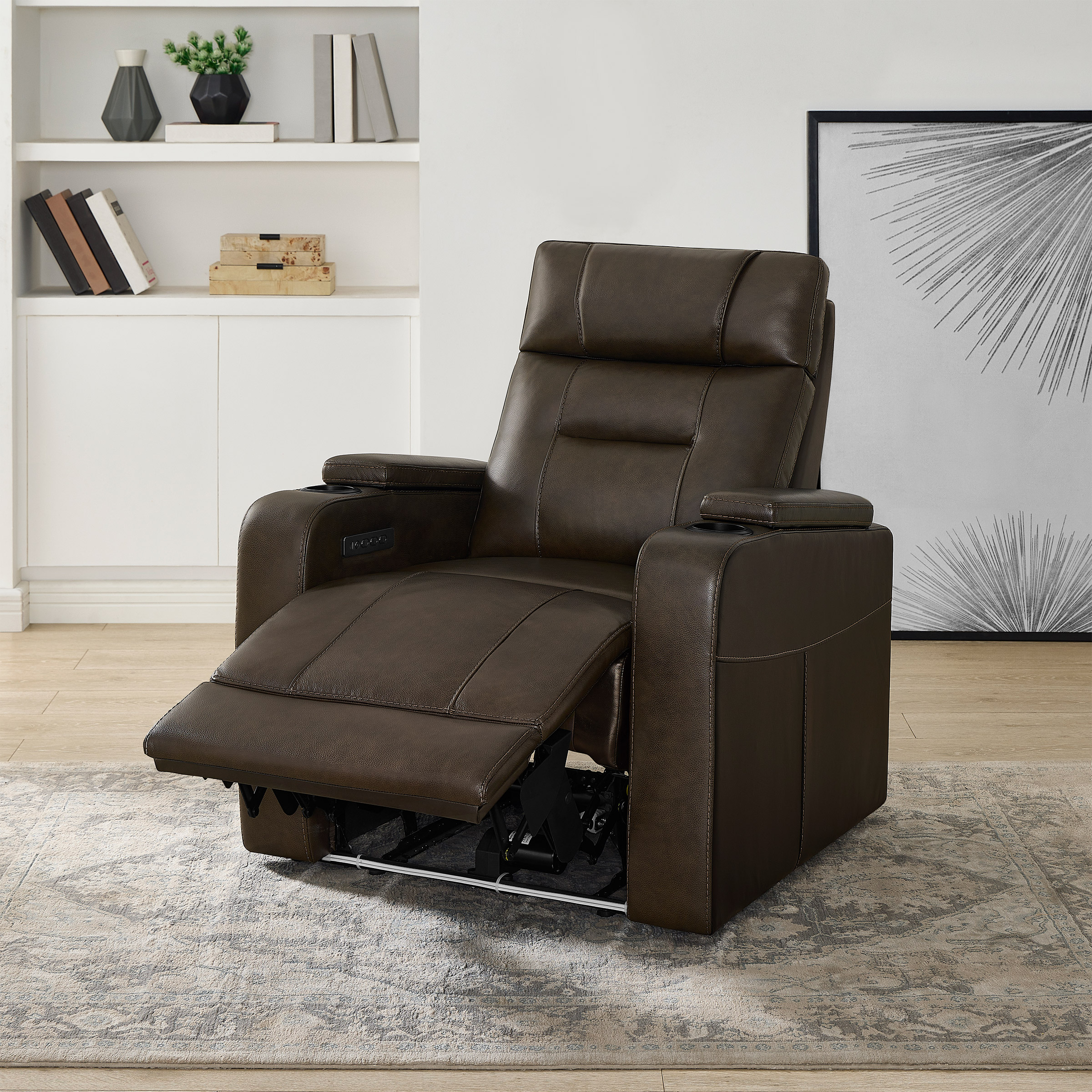 Barcalounger Top-grain Leather Zero Gravity Home Theater Power