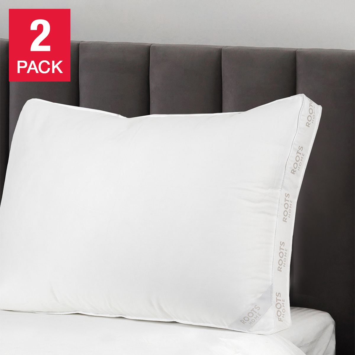 Roots Home Microgel Pillow, 2-pack