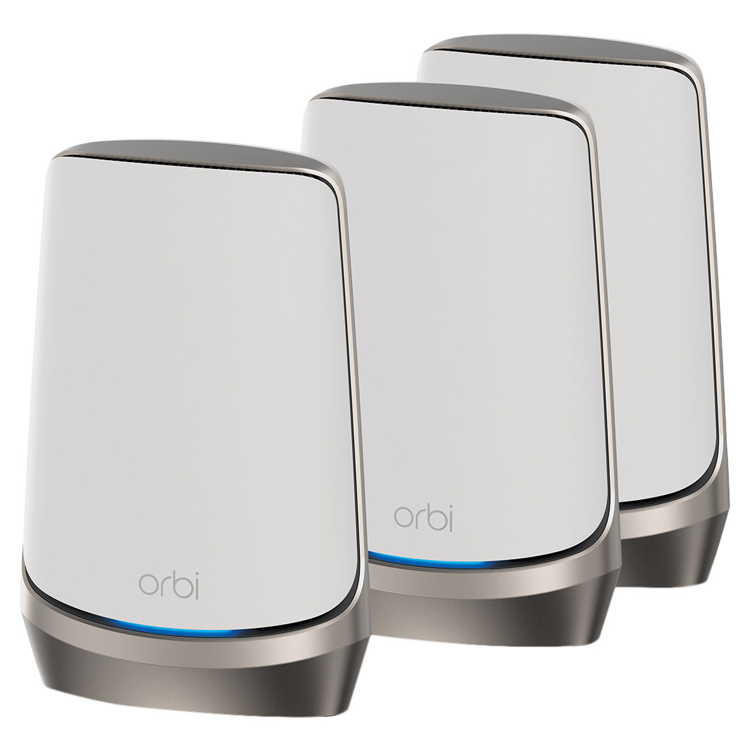 NETGEAR – Orbi AXE10000 Quadband WiFi 6E Mesh System, Internet Security and ProSupport Included