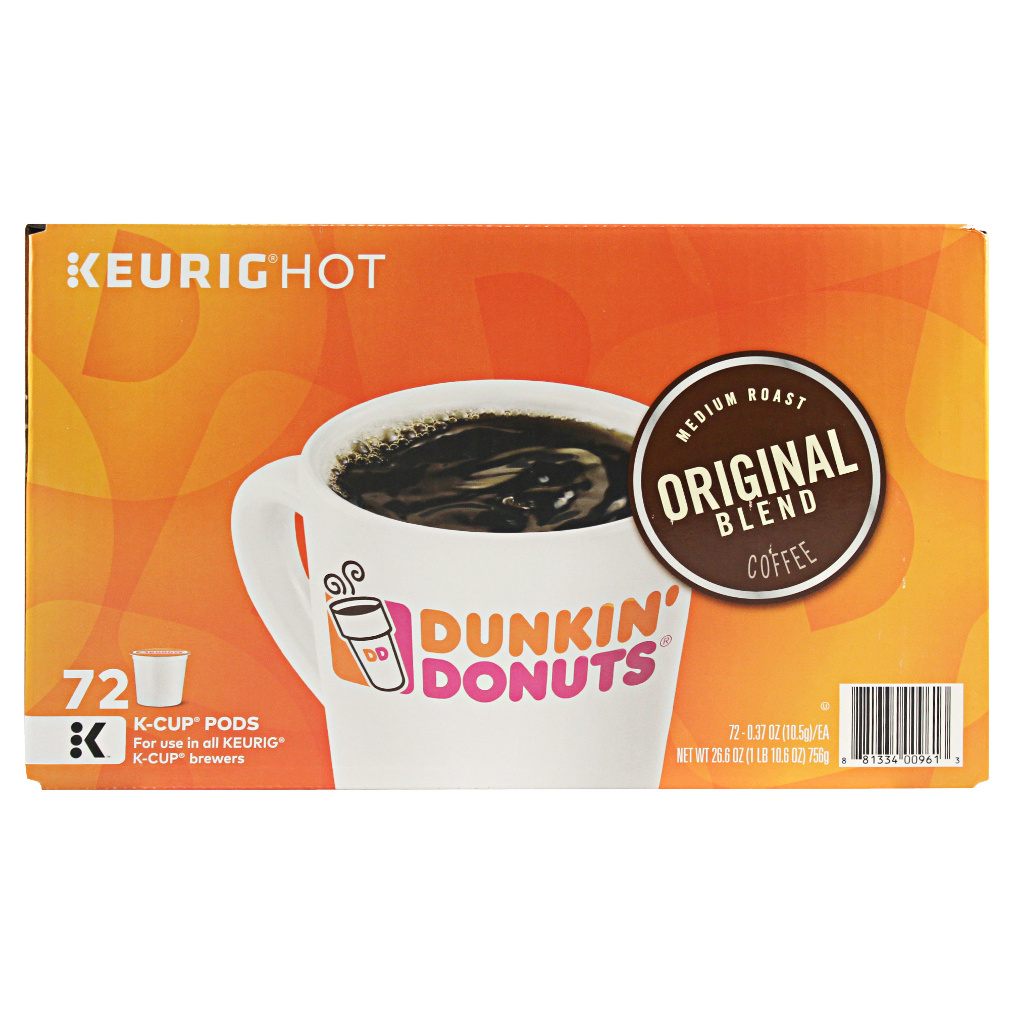 Dunkin' Donuts  Original Blend  Medium Roast  K-Cup Pods  72ct