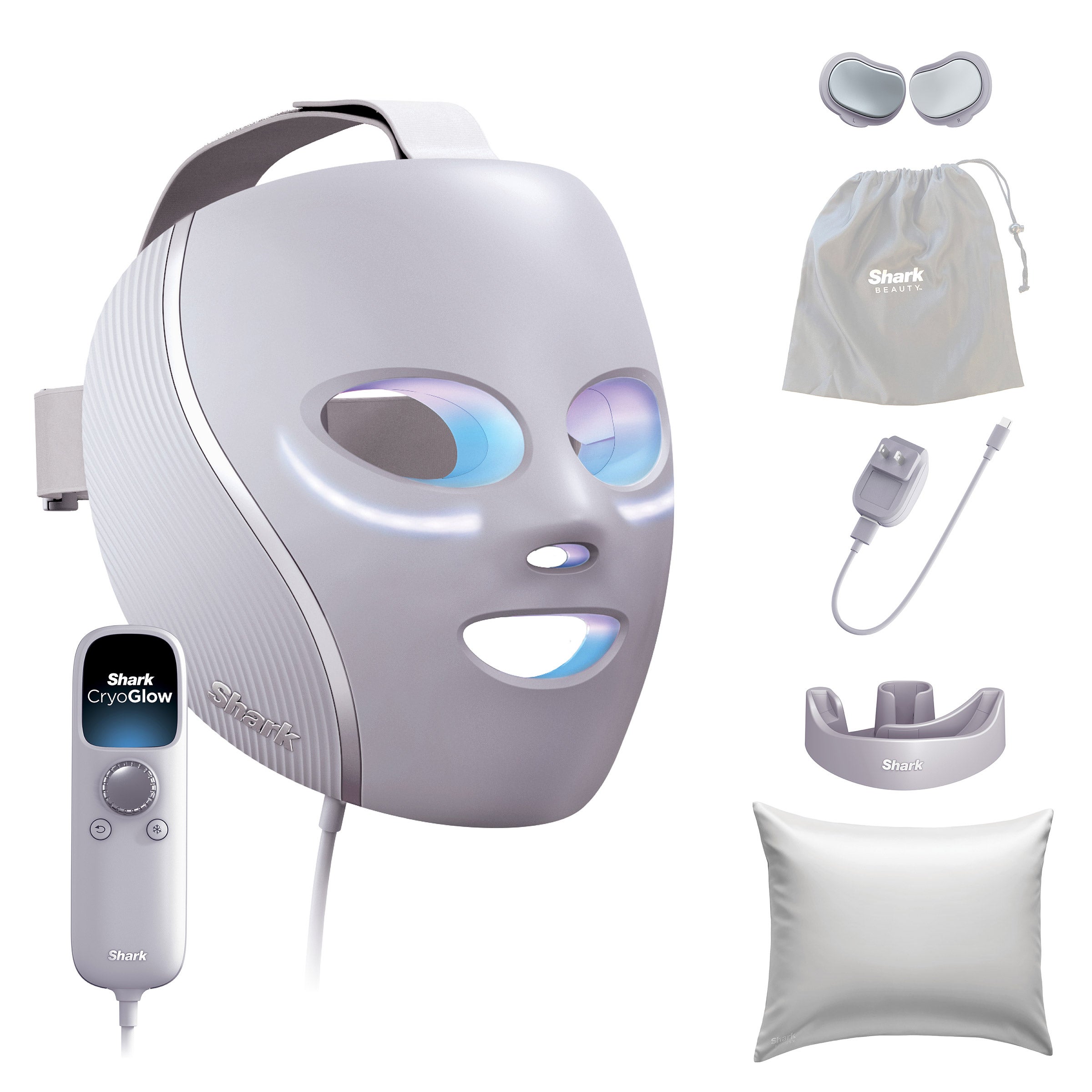 Shark CryoGlow Under-Eye Cooling+LED Anti-Aging and Skin Clearing Face Mask